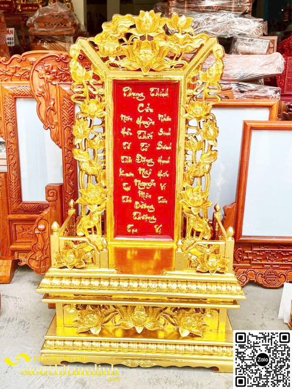 Bài vị cao cấp dát vàng