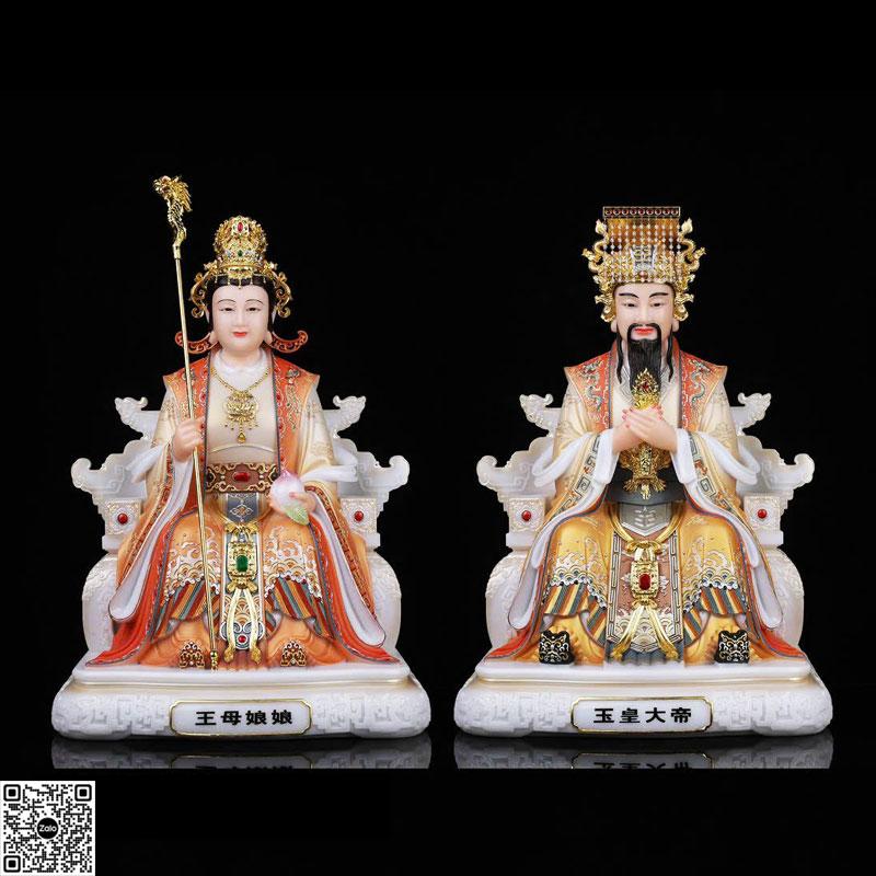 Tượng Vua Cha Ngọc Hoàng và Cổ Mẫu Giao Trì