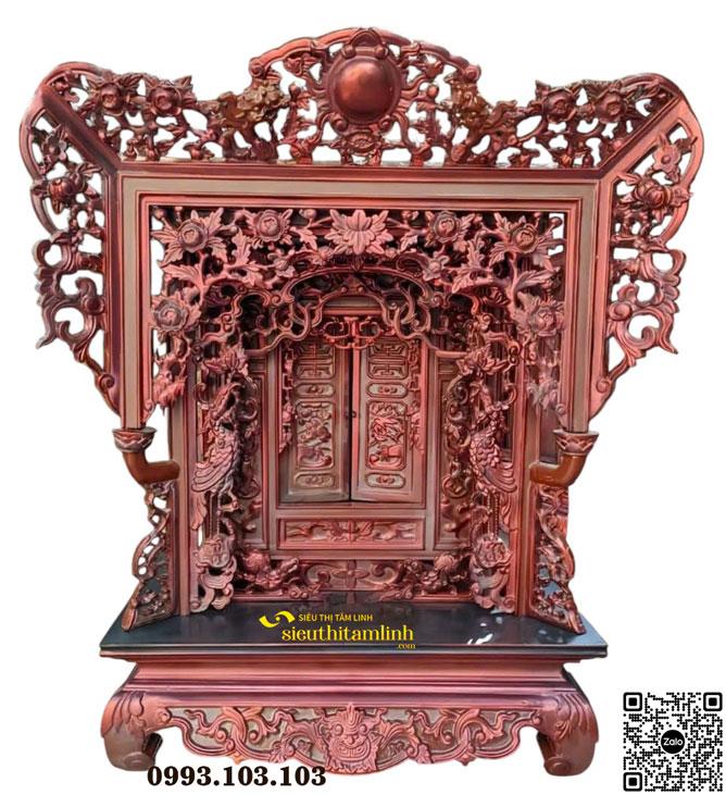 Khám thờ Gia Tiên Rồng Phụng Hoa Mai