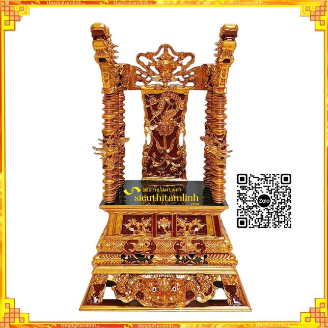 Ngai thờ gia tiên sơn son thép vàng